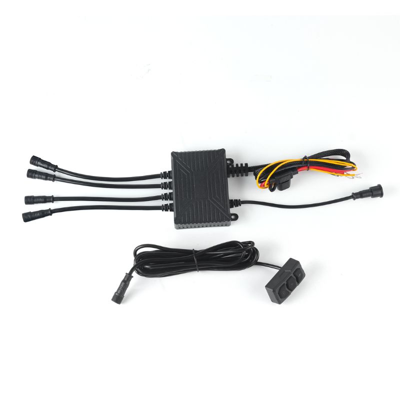 Світлодіодні фари для мотоцикла Carlamp Led фари двокольорові 1500/1700 Lm 3500/4500 К 20 W 4 шт (MT20-4)