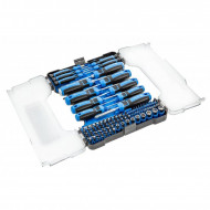 Набір викруток 102шт CrV сталь S2 Hogert з магнітним захватом для точних робіт PH SL (HT1S102)