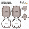 Комплект 5D чохлів для сидінь BELTEX Sierra black-red (BX90600)