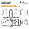 Комплект 5D чохлів для сидінь BELTEX Sierra black-red (BX90600)