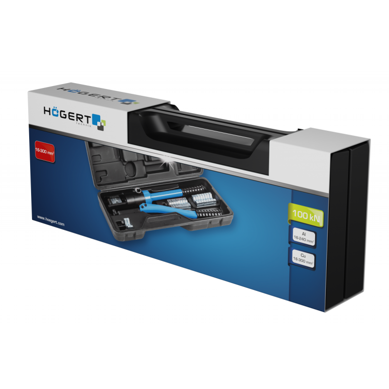 Прес-кліщі гідравлічні для опресування наконечників 16-300 мм² Hogert (HT1P169)