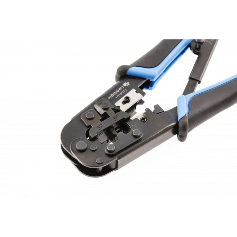 Прес-кліщі для телефонних наконечників RJ11/12/45 Hogert (HT1P171)
