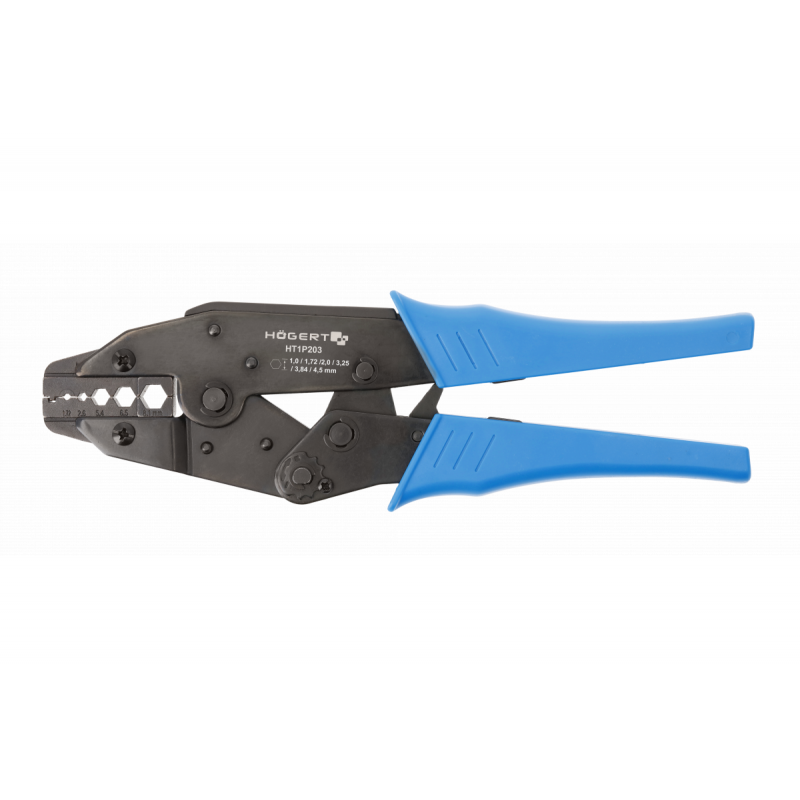 Прес-кліщі для коаксіальних кабелів 1.0~4.5 мм2 Hogert (HT1P203)