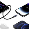 Кабель синхронізації Lightning 2.4A з алюмінієвого сплаву швидкого заряджання серії Sufeng Usams (SJ669USB01)