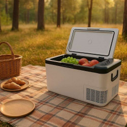 Портативний холодильник 25л Gearo автохолодильник компресорний пластиковий 12/24В 220В (K25)