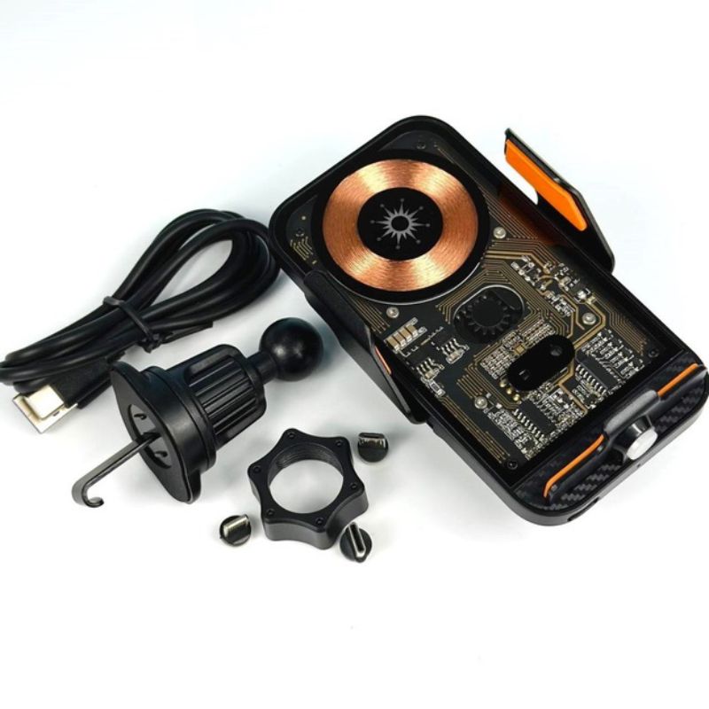 Тримач для телефону на дефлектор із бездротовою зарядкою (C11)