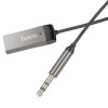 Аудио адаптер Bluetooth receiving Hoco E78 Benefit AUX with cable (Сірий)