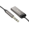 Аудио адаптер Bluetooth receiving Hoco E78 Benefit AUX with cable (Сірий)