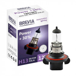Лампа галогенна H13 Brevia Power +30% 1шт (12013PC)