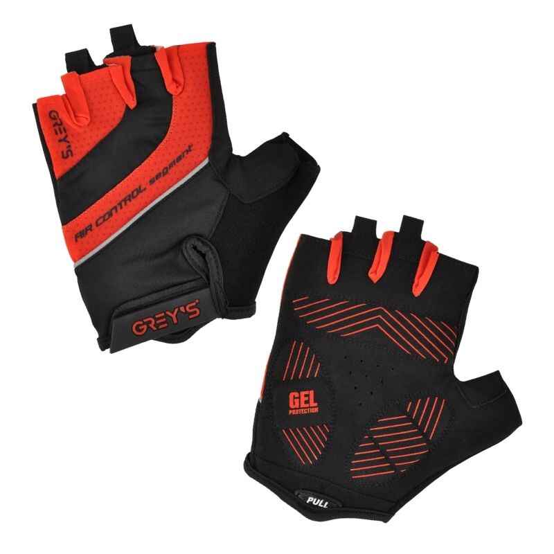 Рукавиці для велосипеда літні унісекс Grey's із застібкою і вентиляцією відкриті з коротким пальцем розмір M (GR18332)