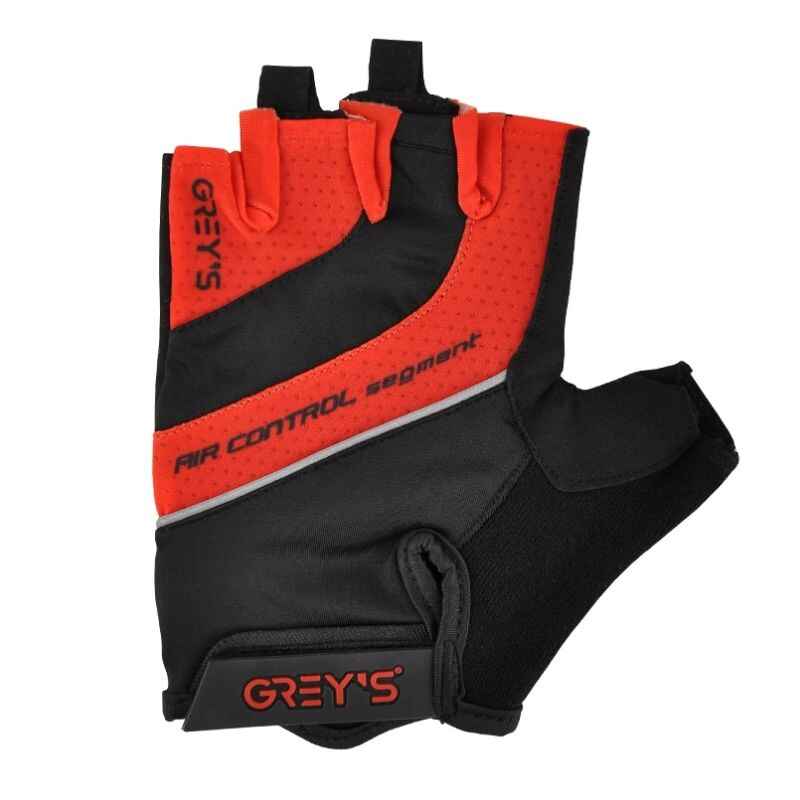 Рукавиці для велосипеда літні унісекс Grey's із застібкою і вентиляцією відкриті з коротким пальцем розмір M (GR18332)
