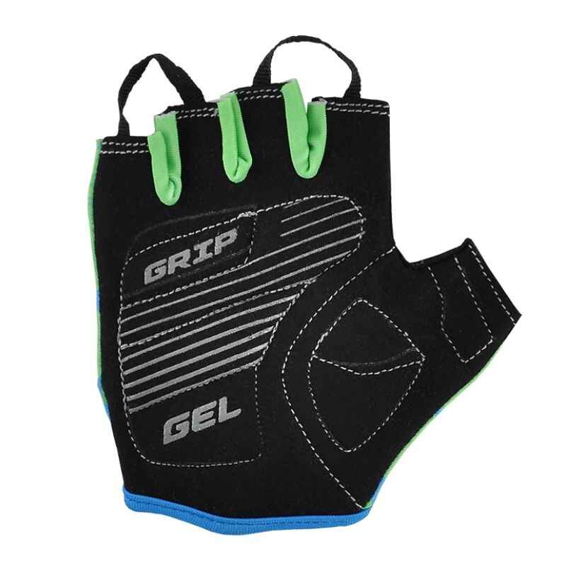 Рукавиці велосипедні літні дитячі Grey's із застібкою відкриті з коротким пальцем розмір 5-6 (GR18711)