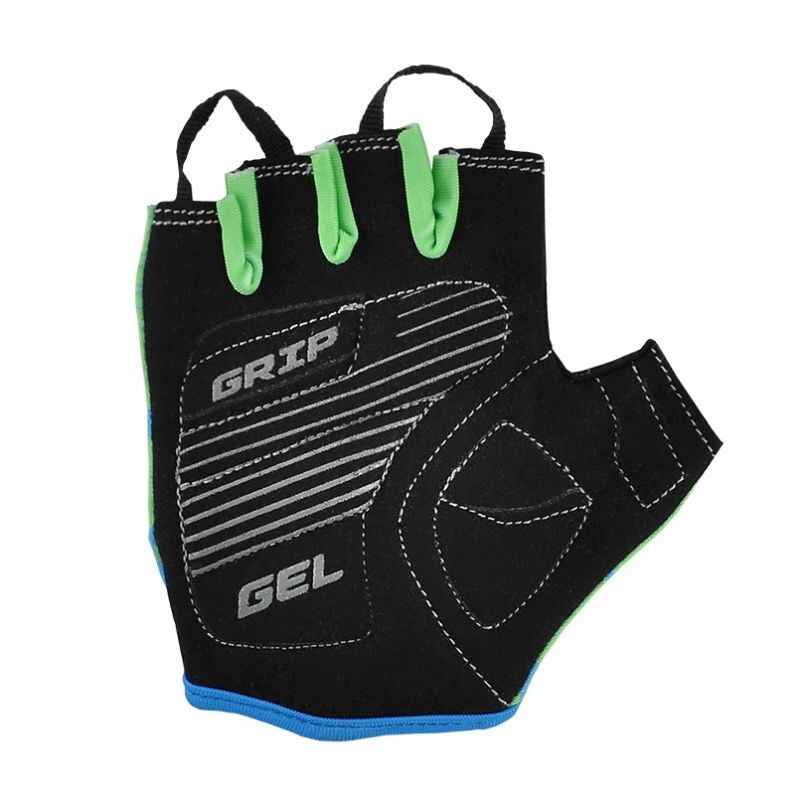 Перчатки велосипедные летние детские Grey's с застежкой открытые с коротким пальцем размер 9-10 (GR18713)
