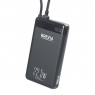 Повербанк 10000mAh 22.5W 3А Brevia Power Bank SuperSlim LCD дисплей (45550SMB)