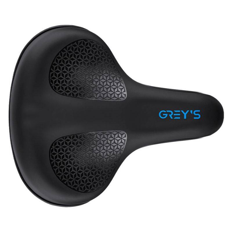 Сідло велосипедне Grey's, довж. 260мм, ширина 215мм чорне (GR70240) (GR70240)