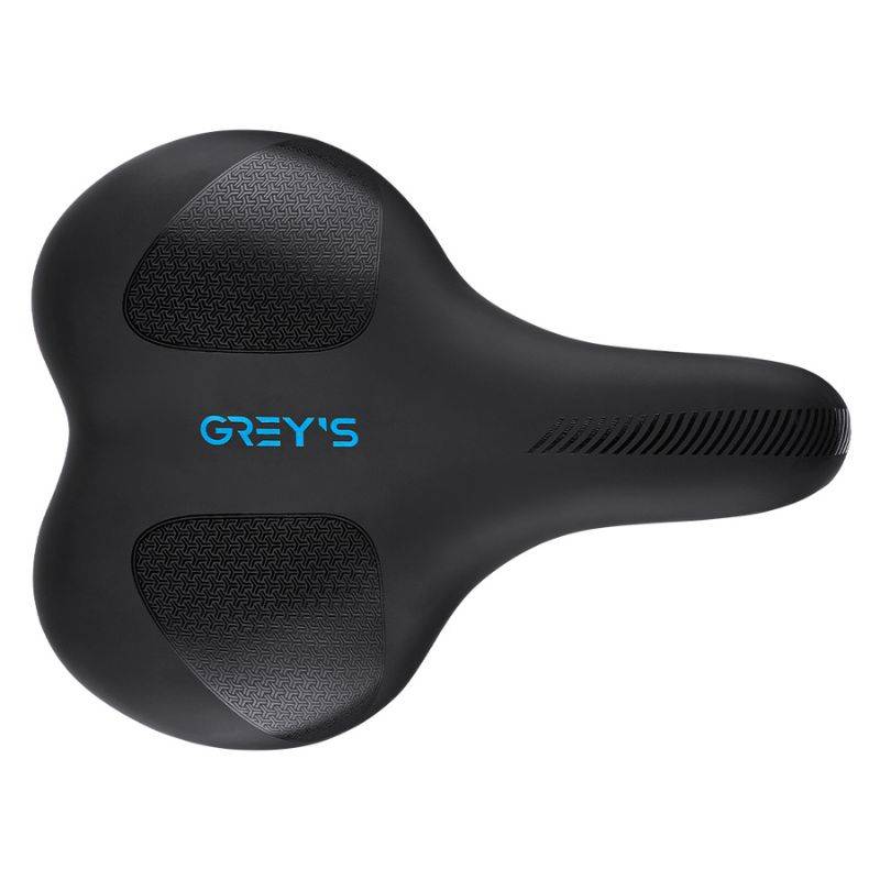 Сідло велосипедне Grey's, довж. 265мм, ширина 200мм чорне (GR70250)