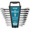 Ключі комбіновані з тріскачкою Cr-V 10шт 8-19 мм Molder (MT56110)