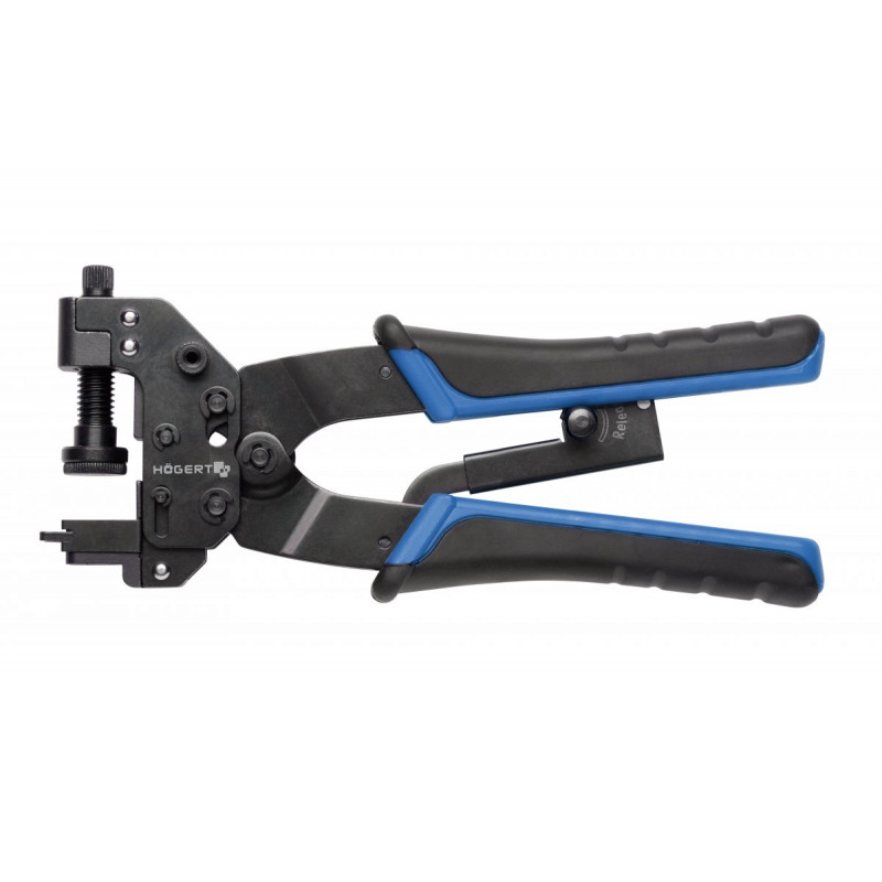 Прес-кліщі для кабелів храповий механізм Hogert (HT1P198)