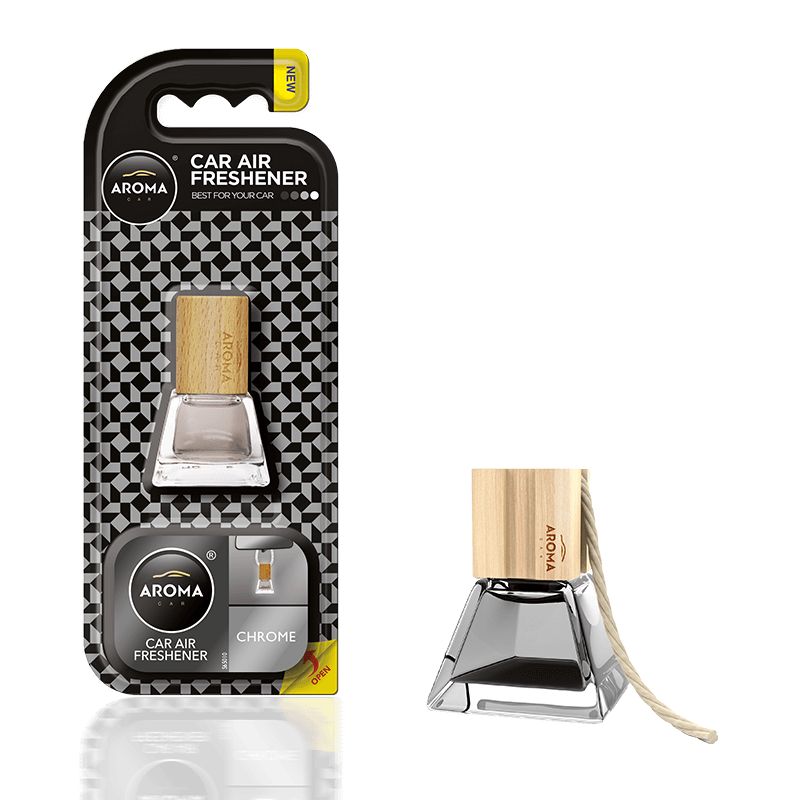 Ароматизатор до машини Aroma Car Prestige Wood - Chrome (83542)