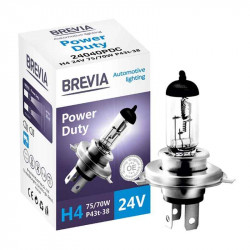 Лампа галогенна Brevia H4 Power Duty 24V 1шт (24040PDC)