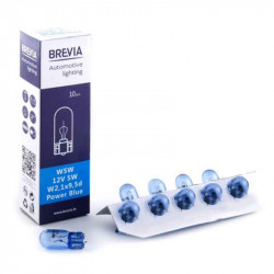 Лампи галогенні Brevia W5W 12V Blue 10 штук (одна упаковка) (12328C)