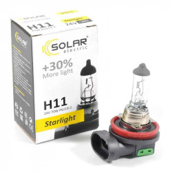 Лампа галогенна H11 Solar 24V +30% 1шт (2411)