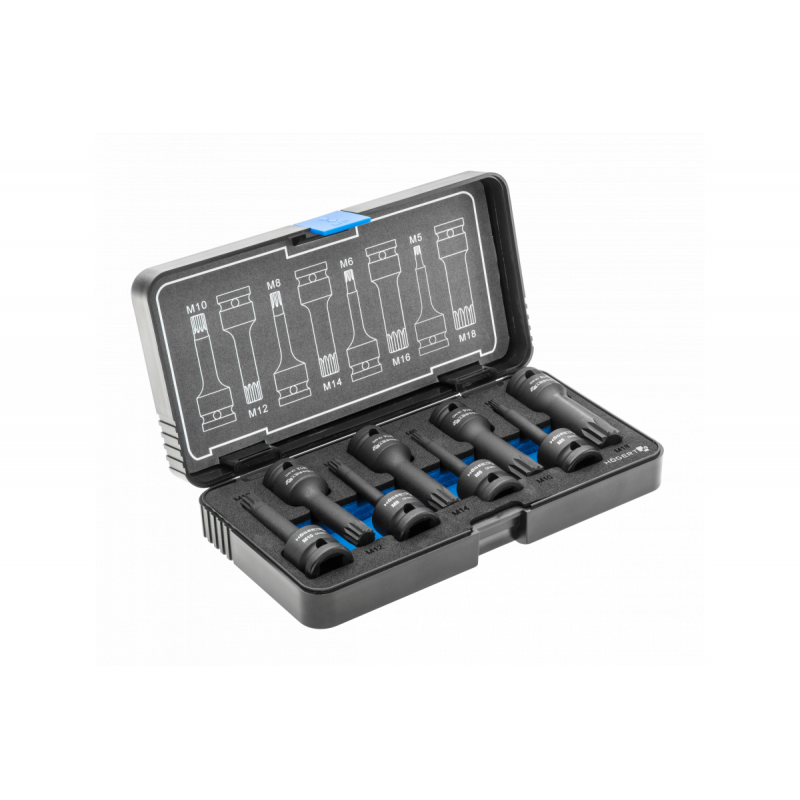 Торцеві головки ударні Spline Hogert CrMo (HT6R006)