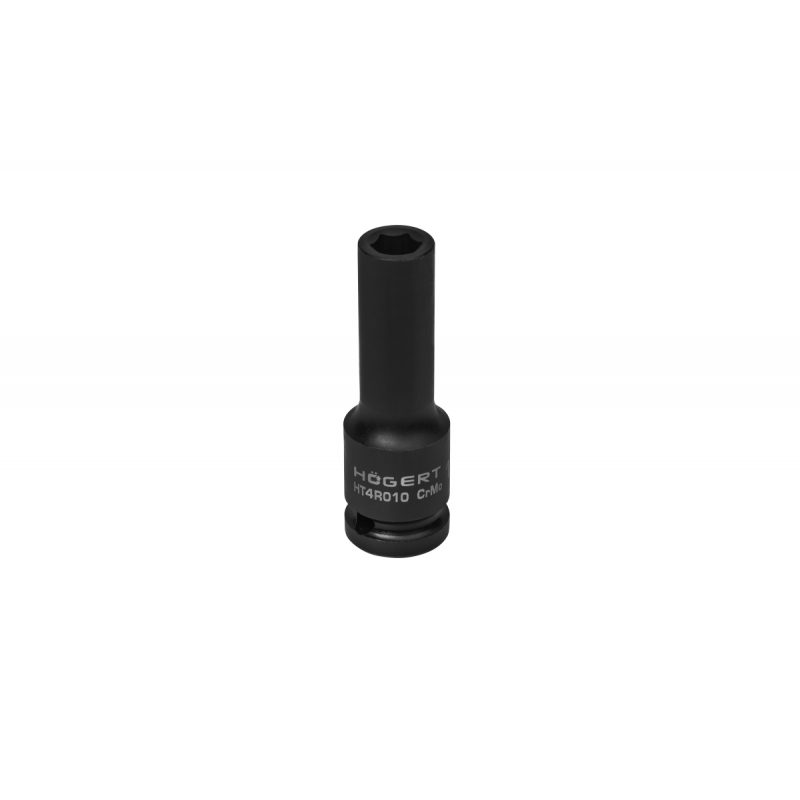 Головка торцева ударна глибока шестигранна 1/2" 10 мм DIN 3121 CrMo Hogert (HT4R010)