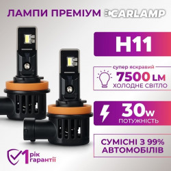 Светодиодные автолампы Carlamp Day Light Gen 2 H11 5800K 7500 Lm (DLG2H11)