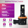 Светодиодные автолампы Carlamp Day Light Gen 2 H11 5800K 7500 Lm (DLG2H11)