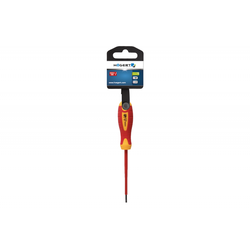 Викрутка діелектрична 100 мм 1000 V сталь S2 Hogert (HT1S903)