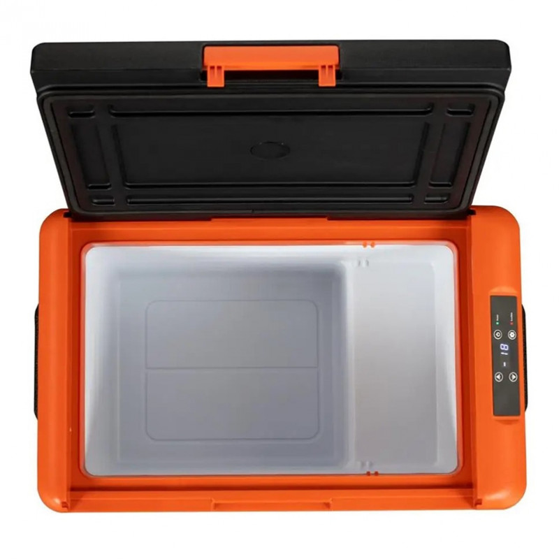 Портативный холодильник 40л BREVIA автохолодильник с LG-компрессором пластиковый 12/24В 220В (22525)