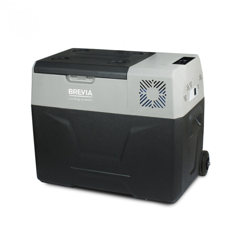 Автохолодильник 40л BREVIA холодильник на колесах LG-компрессор пластиковый 12/24В 220В (22735)