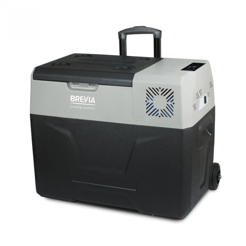 Автохолодильник 40л BREVIA холодильник на колесах LG-компрессор пластиковый 12/24В 220В (22735)