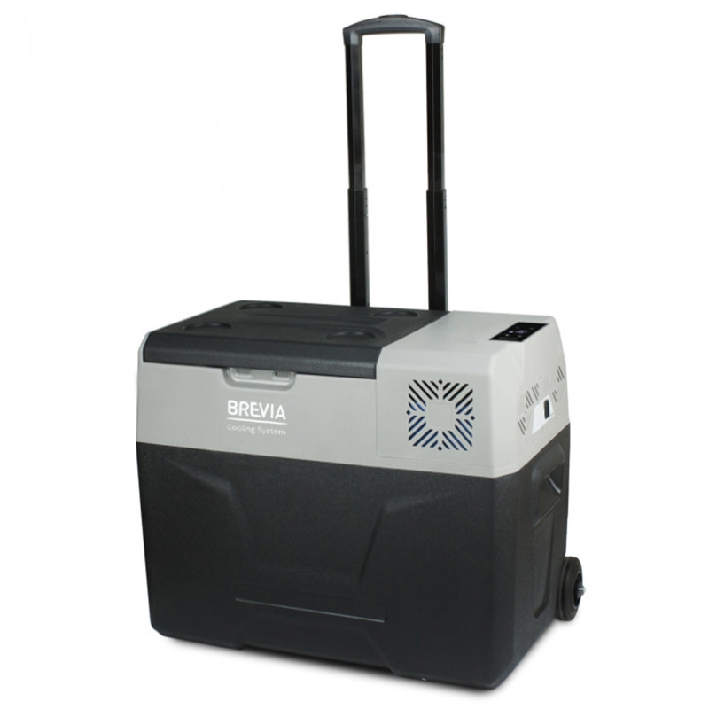 Автохолодильник 40л BREVIA холодильник на колесах LG-компрессор пластиковый 12/24В 220В (22735)