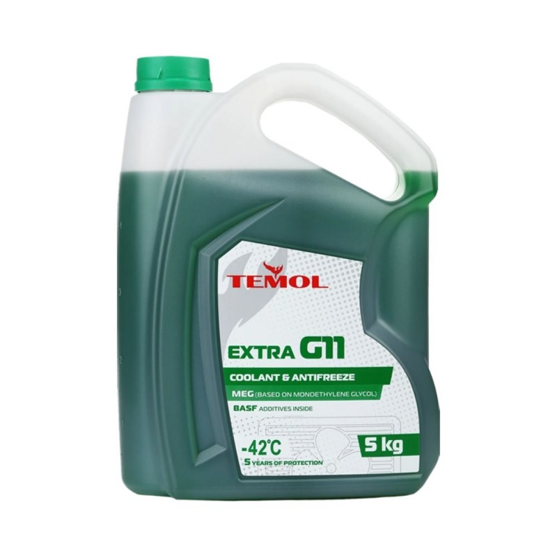 Антифриз TEMOL Extra G11 Зелений 5 кг (T-EXTRAG11G-5L)