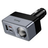Адаптер автомобільний HOCO Smart cigarette lighter PD car charger Z65A |1USB/2Type-C/1DC, 165W, PD/Q