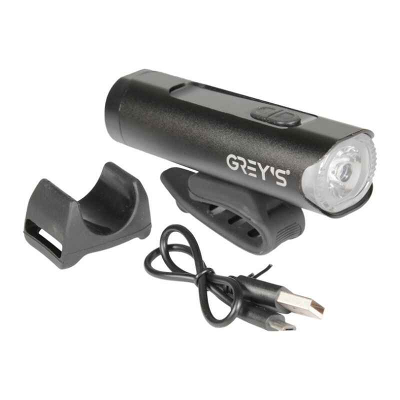 Фара на велосипед на кермо 500Lm Grey's 2400mAh IPX4 8 режимів до 80 годин роботи (GR10180)