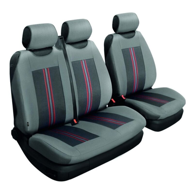 Чохли на сидіння авто універсальні Beltex Comfort 2+1 тип В сірі без підголівників (BX54110)