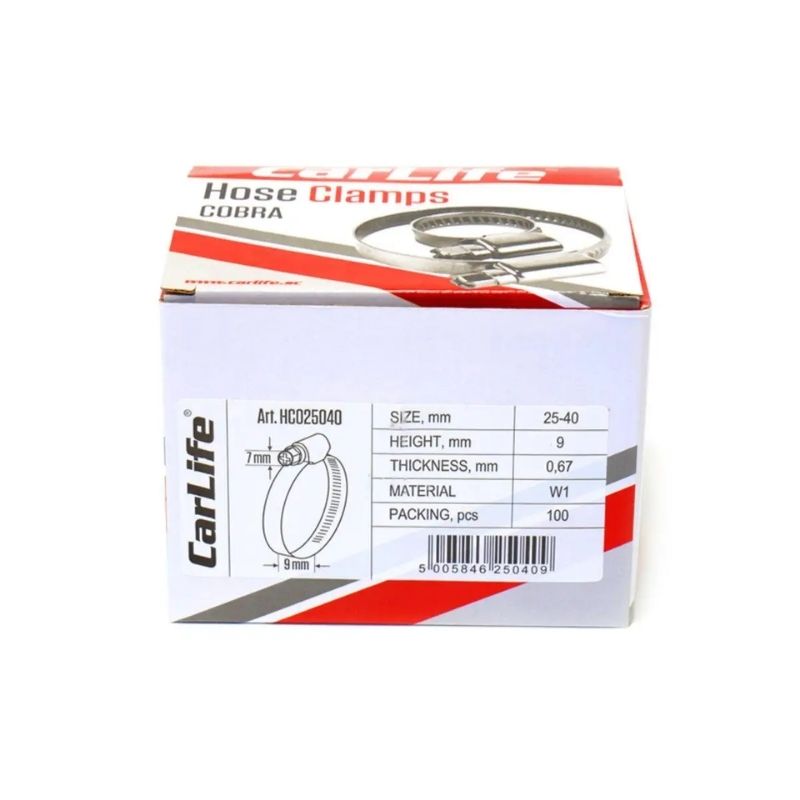 Хомут оцинкований 25-40мм Carlife (HC025-40)