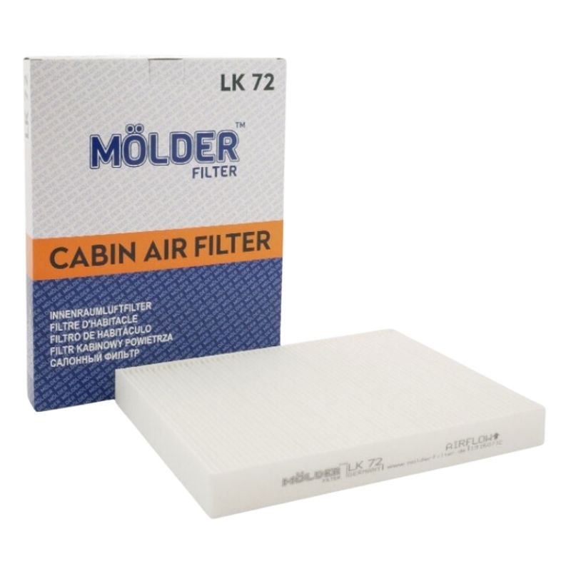 Фільтр салону Molder VAG T5 Multivan Touareg Porsche 2 5 6 0L Diesel 03 аналог WP9166 LA182 CU2842 (LK72)