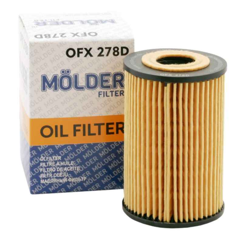 Фільтр масляний Molder для Audi Seat Skoda Volkswagen 1.6TDI (WL7476/OX388DE/HU7008Z) (OFX278D)