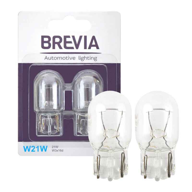 Лампи галогенні Brevia W21W 12V 2шт (12310B2)