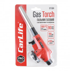 Пальник газовий з п'єзопідпалом 13,6мм 76мм Carlife (GT504)