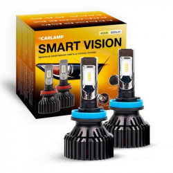 Світлодіодні лампи H11 для авто Carlamp Smart Vision Led автолампи 8000 Lm 4000 K (SM11Y)