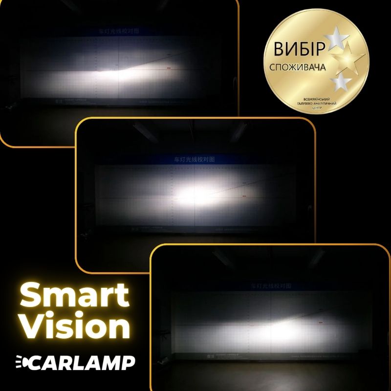 Светодиодные лампы H11 для авто Carlamp Smart Vision Led автолампы 8000 Lm 4000 K (SM11Y)