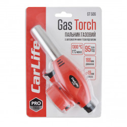 Газовий пальник з п'єзопідпалом 19мм - 68мм керамічний захист Carlife (GT506)