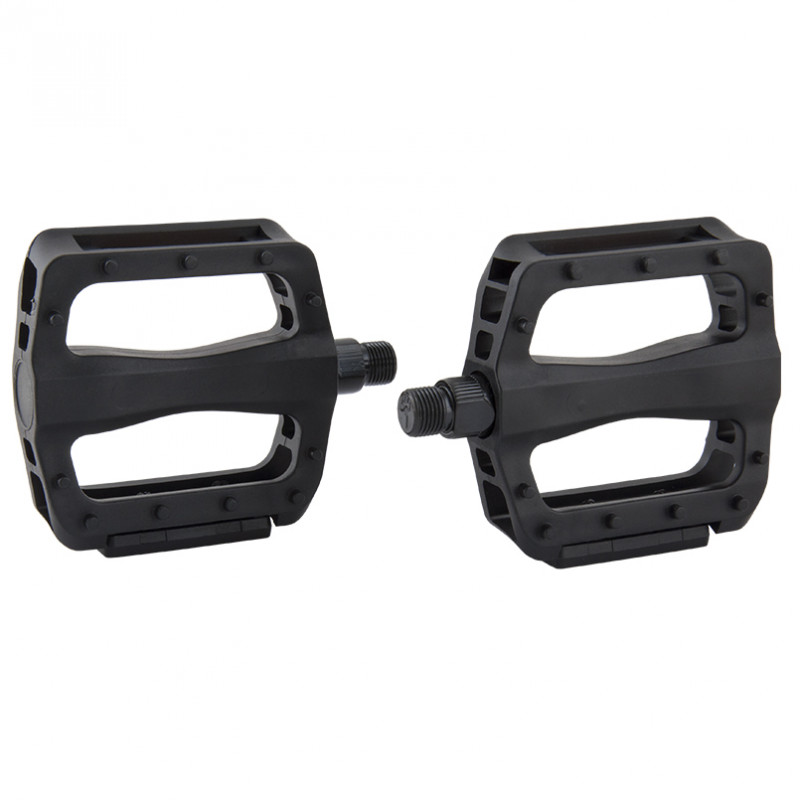 Педалі для велосипеда 107 x 112 x 24 мм GREY'S велопедалі з поліпропіленовим рефлектором Чорні 2 шт (GR14150)