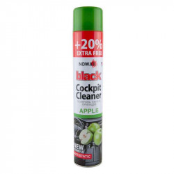 Полироль для пластика 750мл NOWAX Black Cockpit Cleaner Яблоко (NX00708)