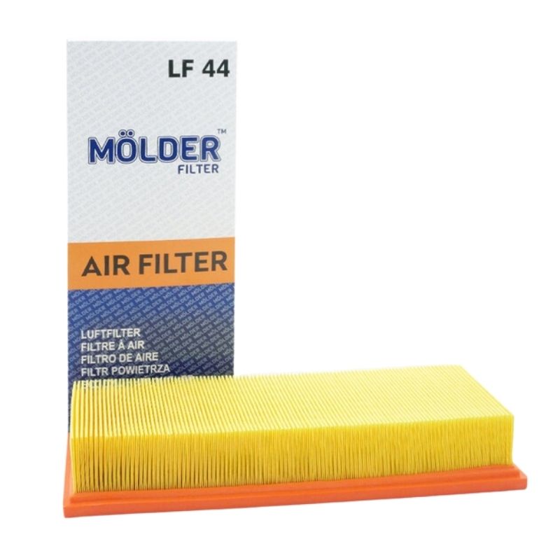 Повітряний фільтр панельний Molder VW/AUDI 1.6D/TD -91, AUDI 80 2.0 16V, 2.3E -96 (WA6166/LX54/C34109) LF44